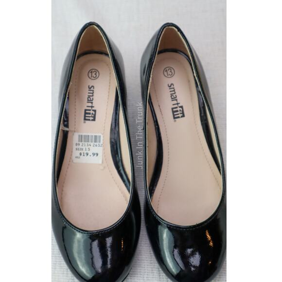 Smart Fit Girls Black Pumps (NEW) in Box Size 13 - Picture 1 of 7
